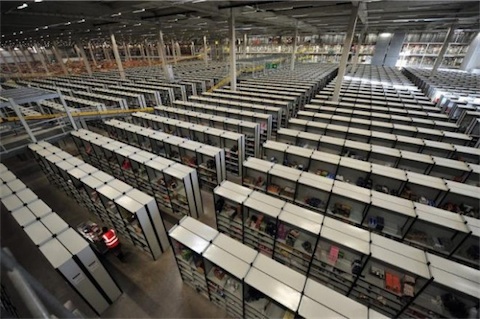Un entrepôt Amazon. Image Amazon.
