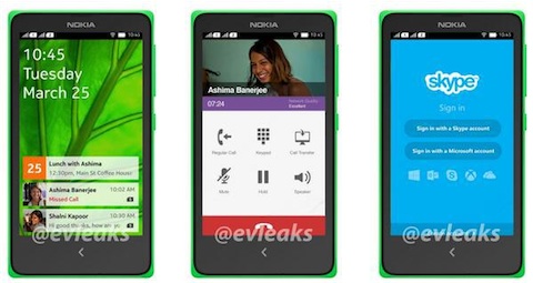 Le Nokia X, qui sera présenté demain matin.